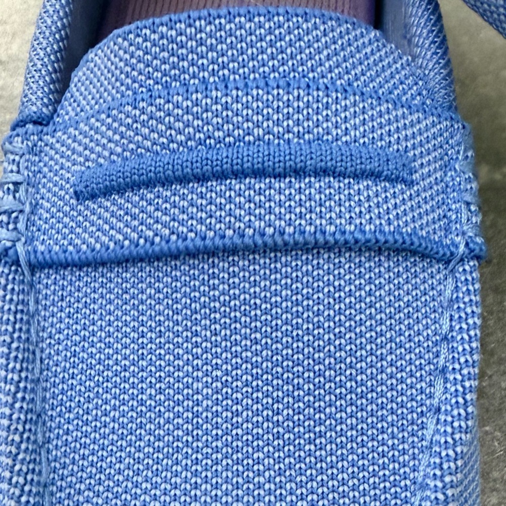 Rothy's The Driver Sky Slip On Loafer Blue Lavender Heel Stripe Size 7.5 - Picture 9 of 13